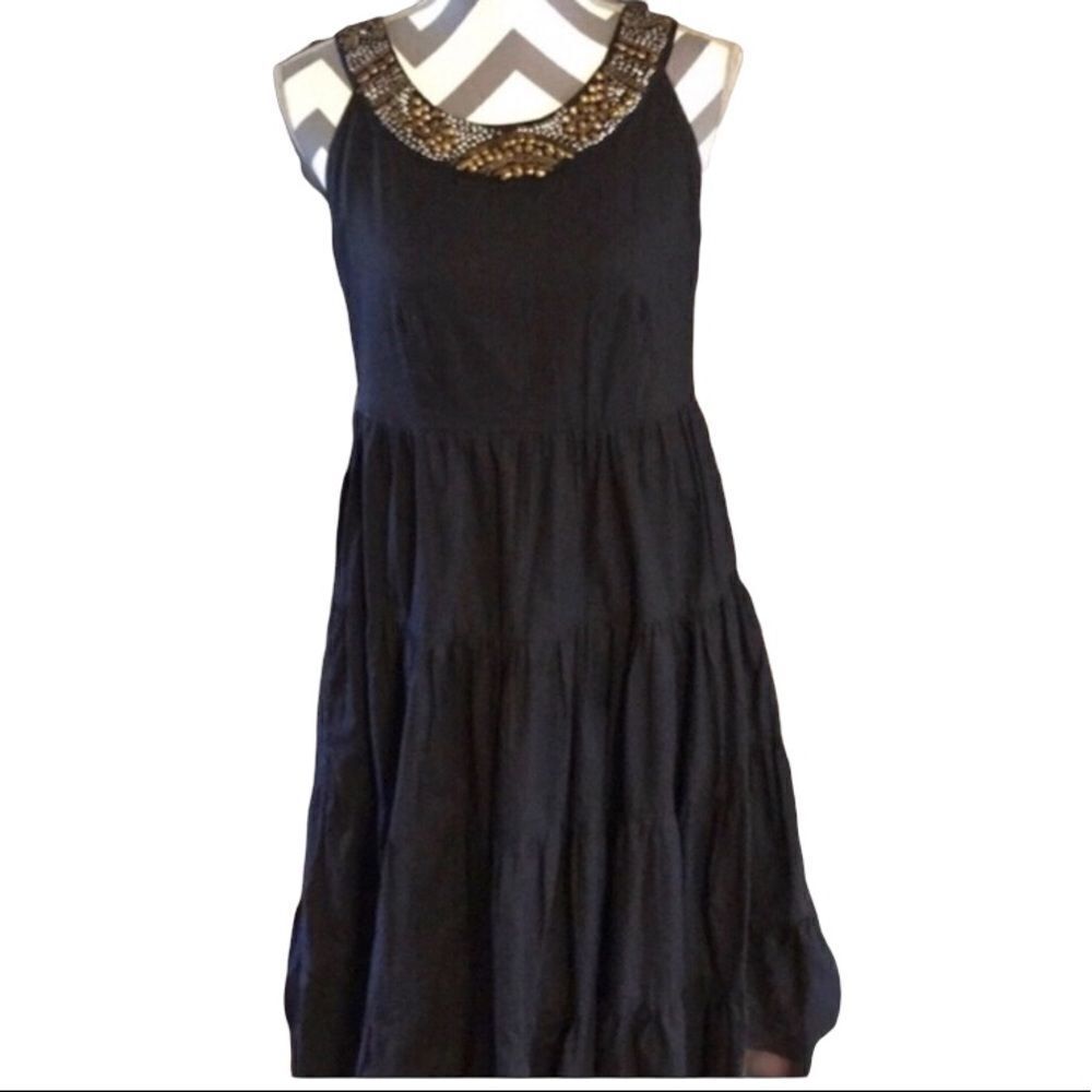 Grace Elements Black Cotton Dress SMALL NWT